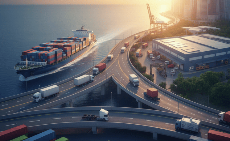 Logistics industry banner image