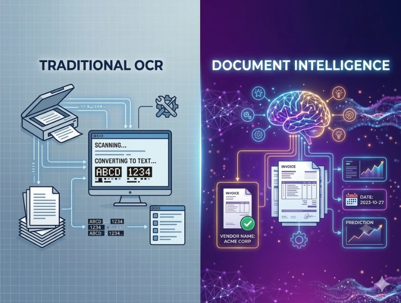 Document Intelligence vs Traditional OCR — What’s the Real Difference?